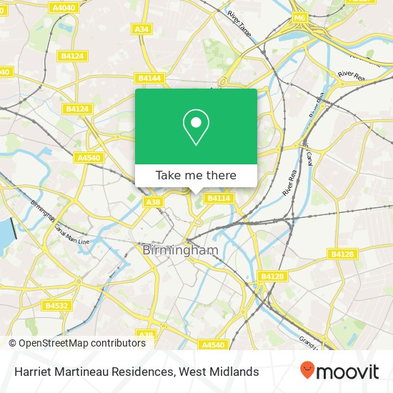 Harriet Martineau Residences map