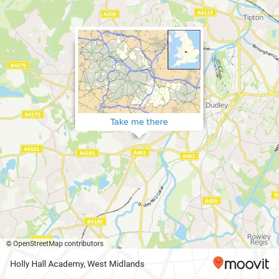 Holly Hall Academy map