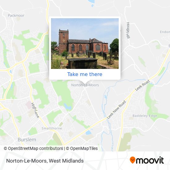 Norton-Le-Moors map