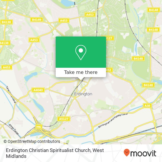 Erdington Christian Spiritualist Church map