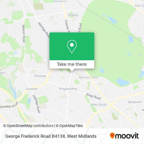 George Frederick Road B4138 map
