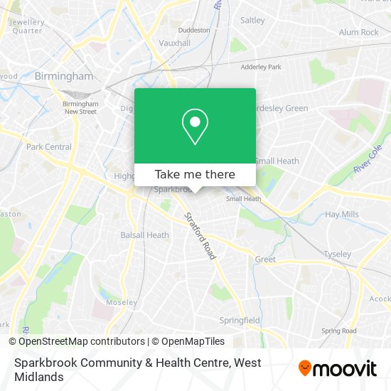Sparkbrook Community & Health Centre map