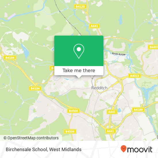 Birchensale School map