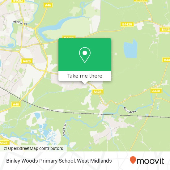 Binley Woods Primary School map