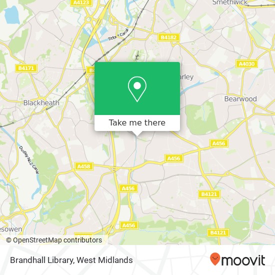 Brandhall Library map