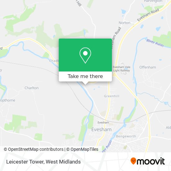 Leicester Tower map