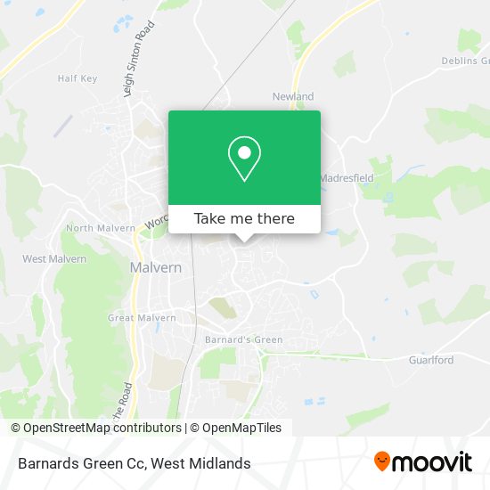 Barnards Green Cc map