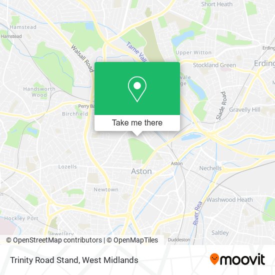 Trinity Road Stand map