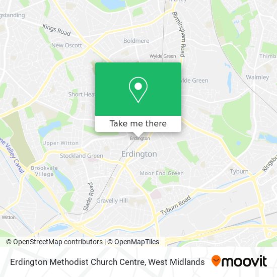 Erdington Methodist Church Centre map