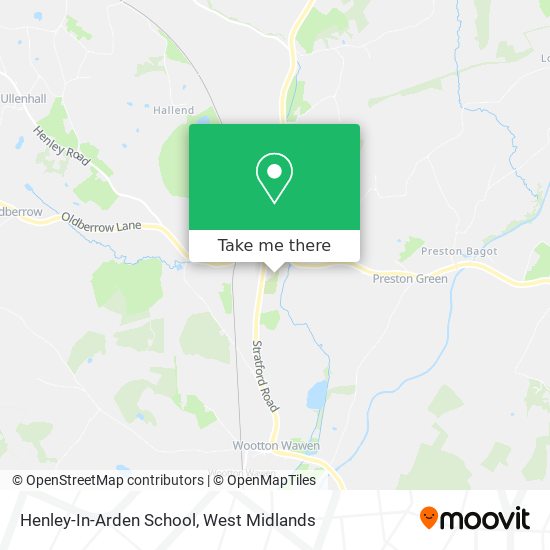 Henley-In-Arden School map