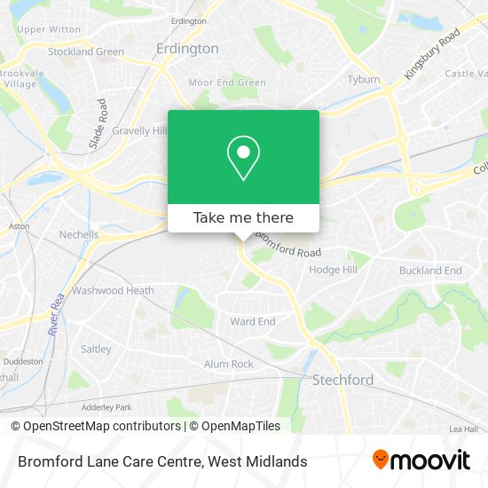 Bromford Lane Care Centre map