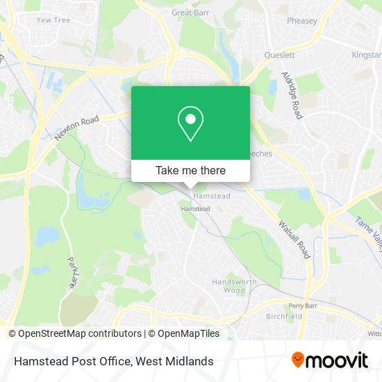 Hamstead Post Office map