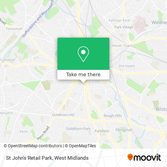 St John's Retail Park map