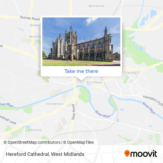 Hereford Cathedral map