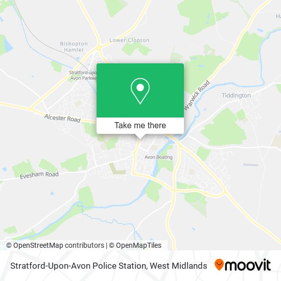 Stratford-Upon-Avon Police Station map