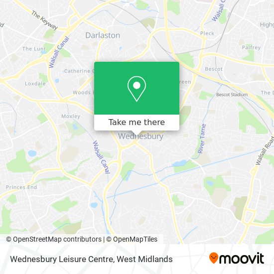 Wednesbury Leisure Centre map