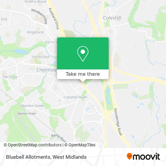 Bluebell Allotments map