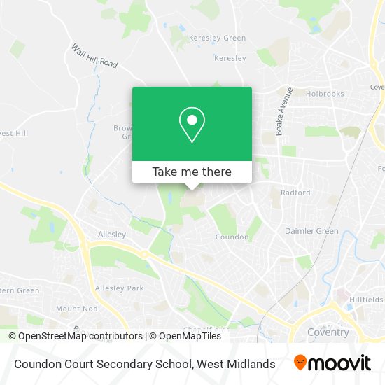 Coundon Court Secondary School map