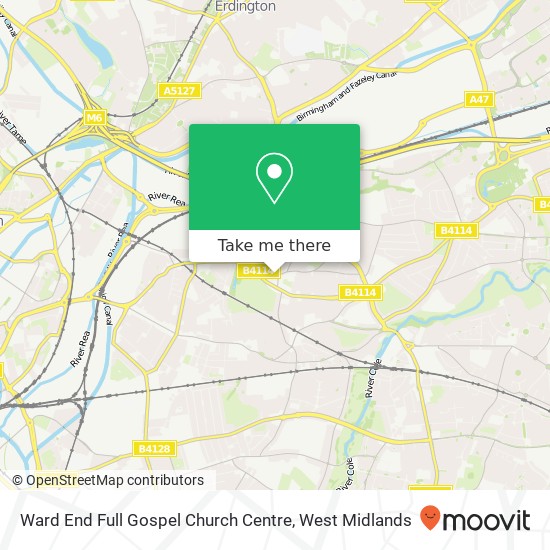 Ward End Full Gospel Church Centre map