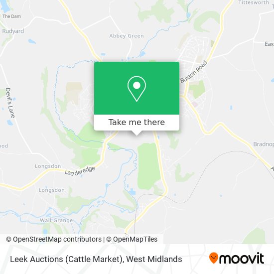 Leek Auctions (Cattle Market) map