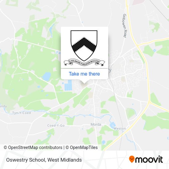 Oswestry School map