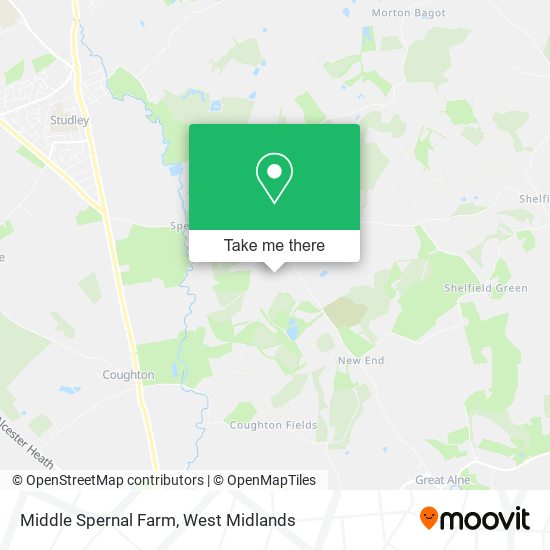 Middle Spernal Farm map