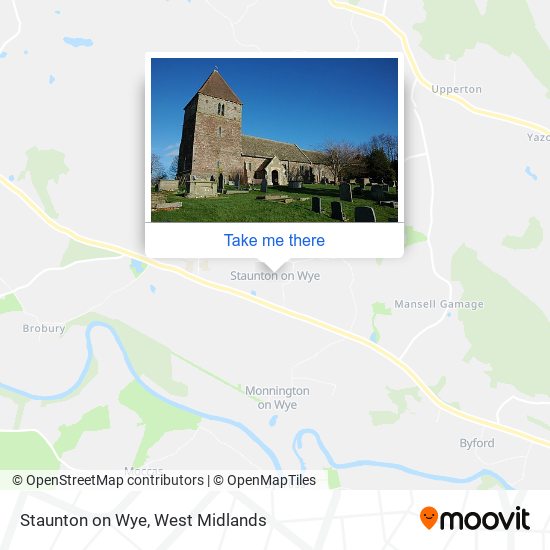 Staunton on Wye map