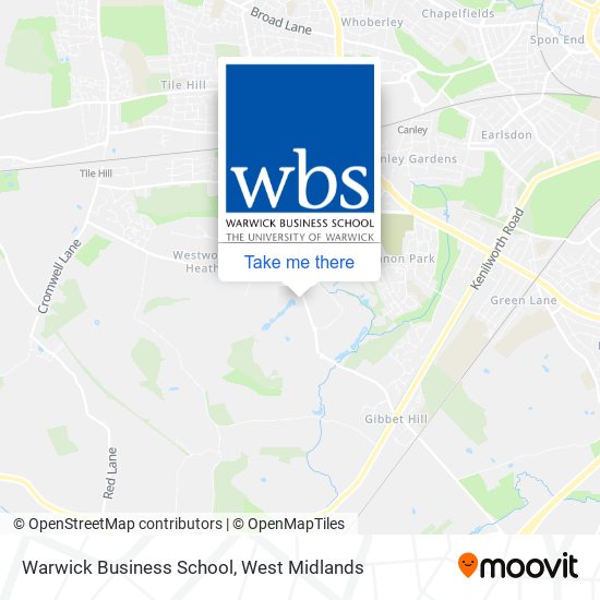 Warwick Business School map