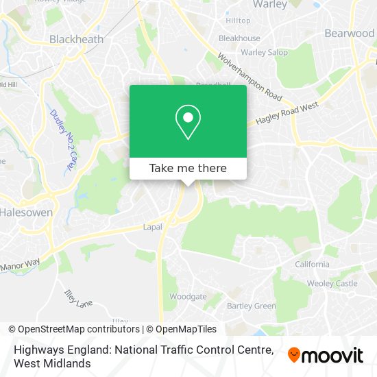 Highways England: National Traffic Control Centre map