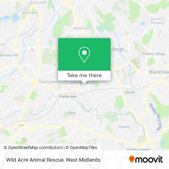 Wild Acre Animal Rescue map