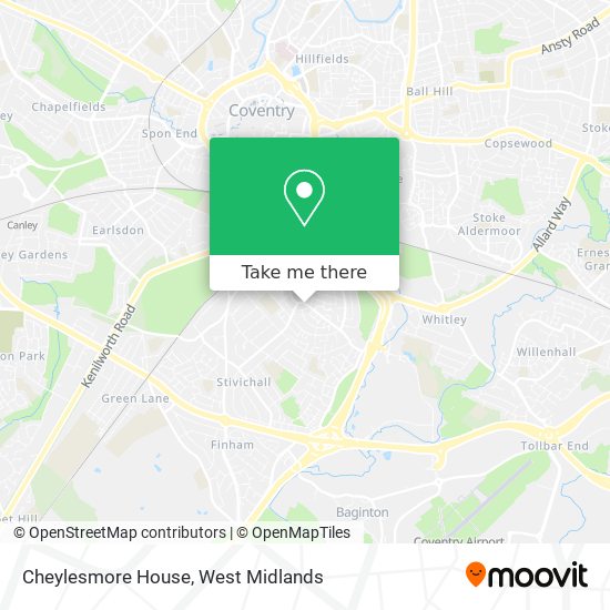 Cheylesmore House map