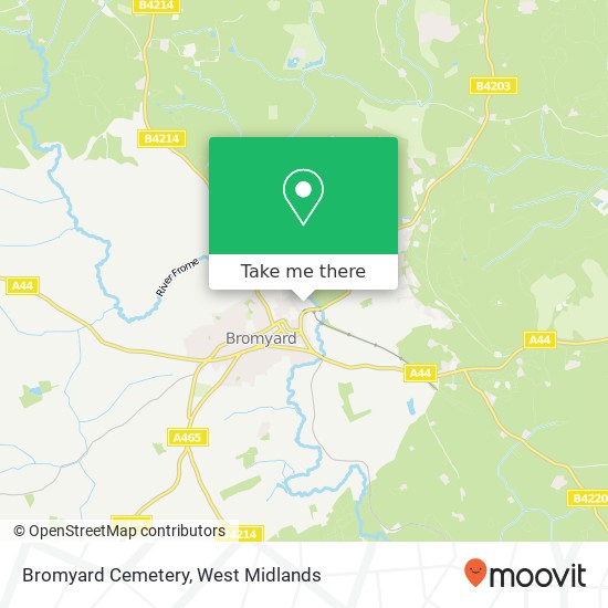 Bromyard Cemetery map