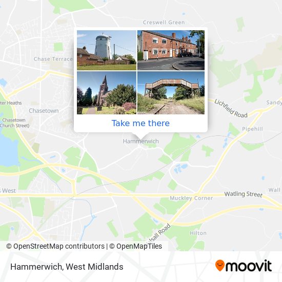 Hammerwich map