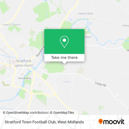 Stratford Town Football Club map