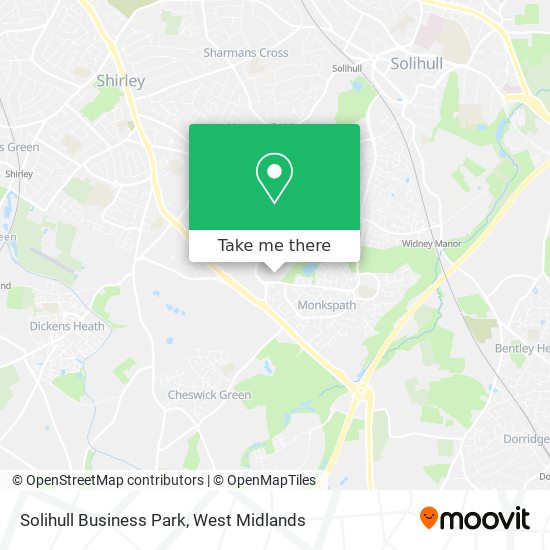 Solihull Business Park map