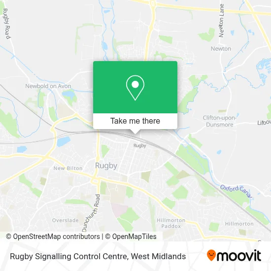 Rugby Signalling Control Centre map