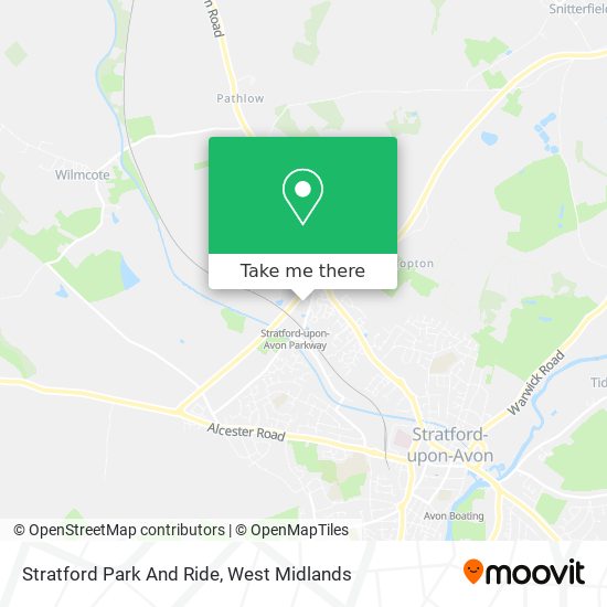Stratford Park And Ride map