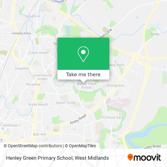Henley Green Primary School map