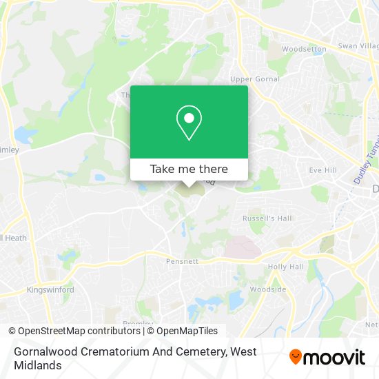 Gornalwood Crematorium And Cemetery map