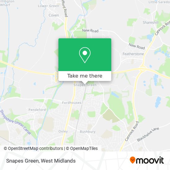 Snapes Green map