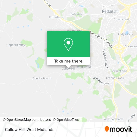 Callow Hill map