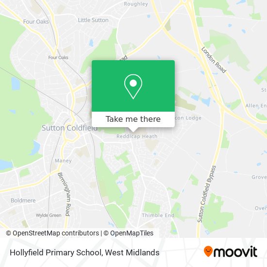 Hollyfield Primary School map