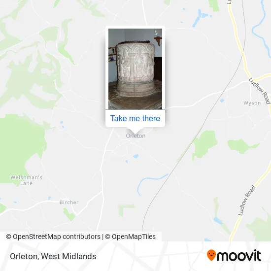 Orleton map