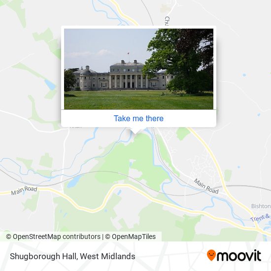 Shugborough Hall map