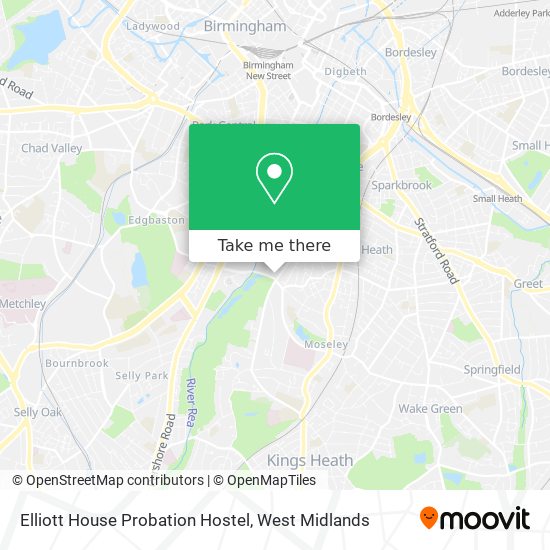 Elliott House Probation Hostel map