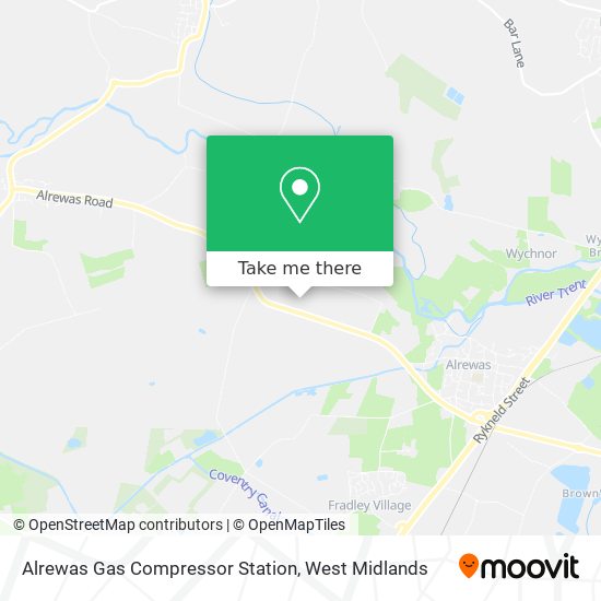 Alrewas Gas Compressor Station map