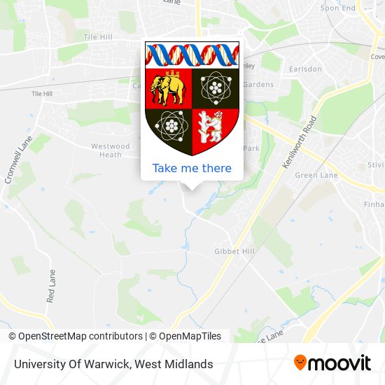 University Of Warwick map