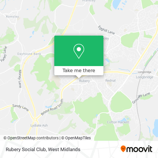 Rubery Social Club map