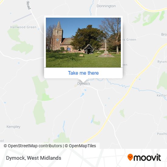 Dymock map