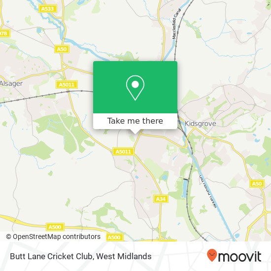 Butt Lane Cricket Club map